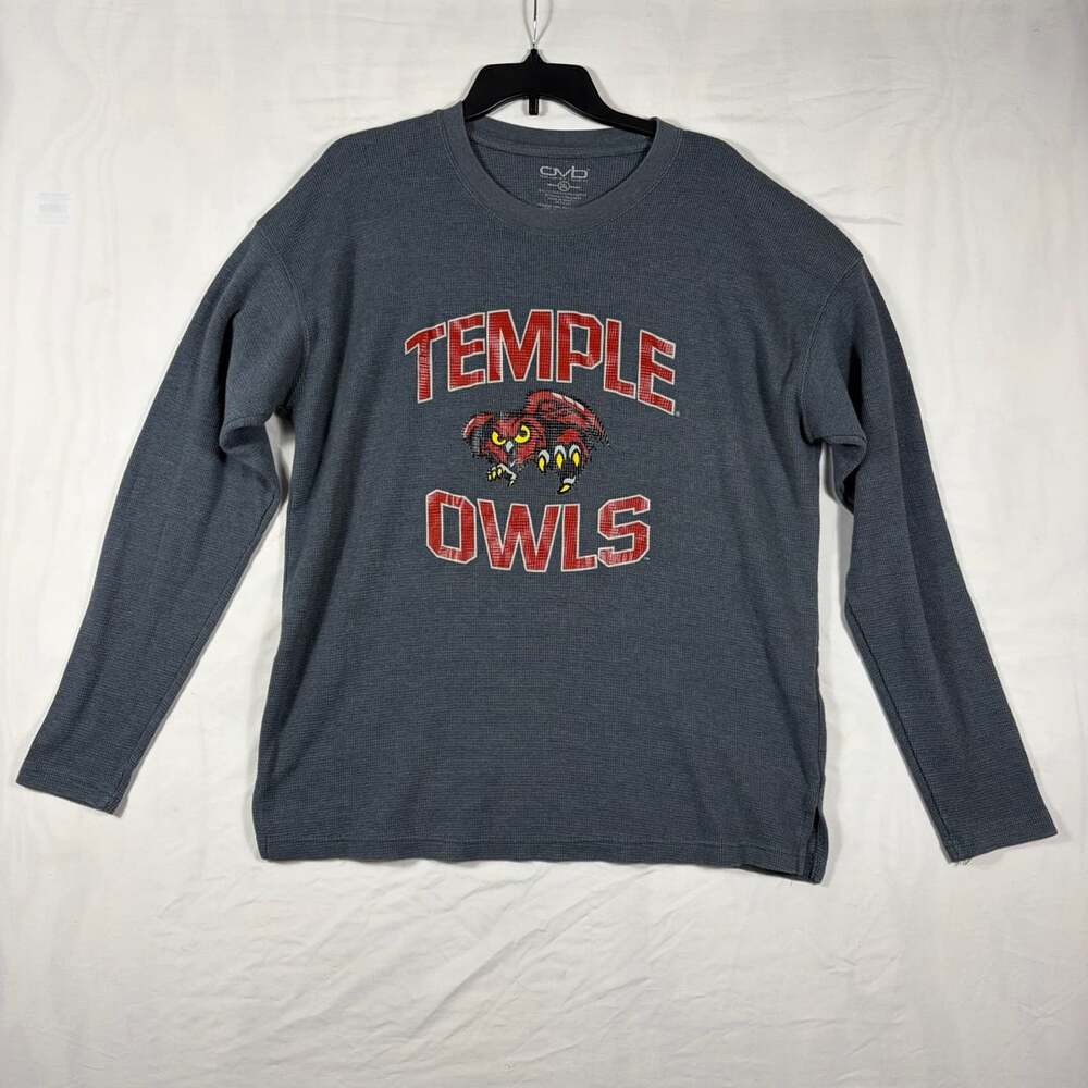 Cotton On Temple Owls Long Sleeve Thermal Shirt Size 2XL Gray
